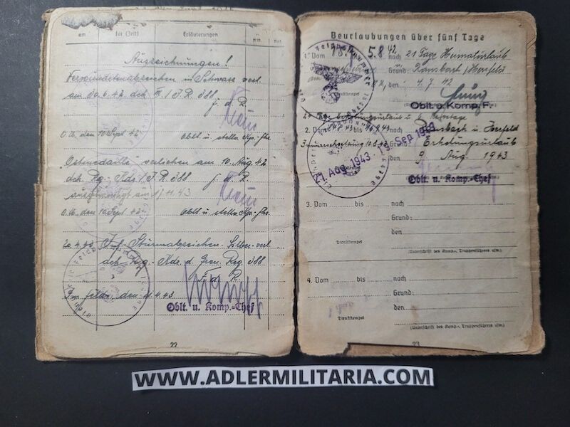 Heer Soldbuch - Uffz Fischer - Grenadier Regiment 388 (6.Geb Div) - Finland / Lappland / Norway - Lappland Schild - EK2 - ISA (Sold) - Image 8