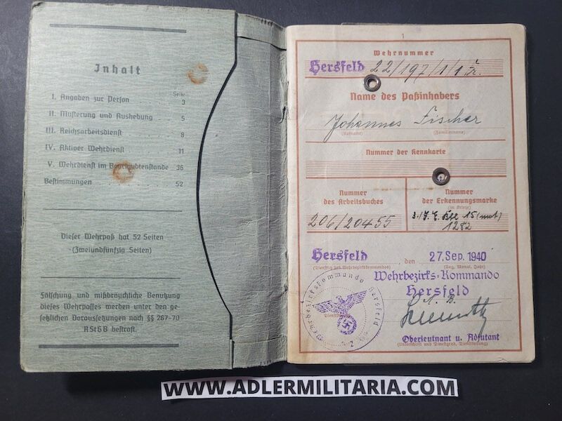 Heer Soldbuch - Uffz Fischer - Grenadier Regiment 388 (6.Geb Div) - Finland / Lappland / Norway - Lappland Schild - EK2 - ISA (Sold) - Image 18