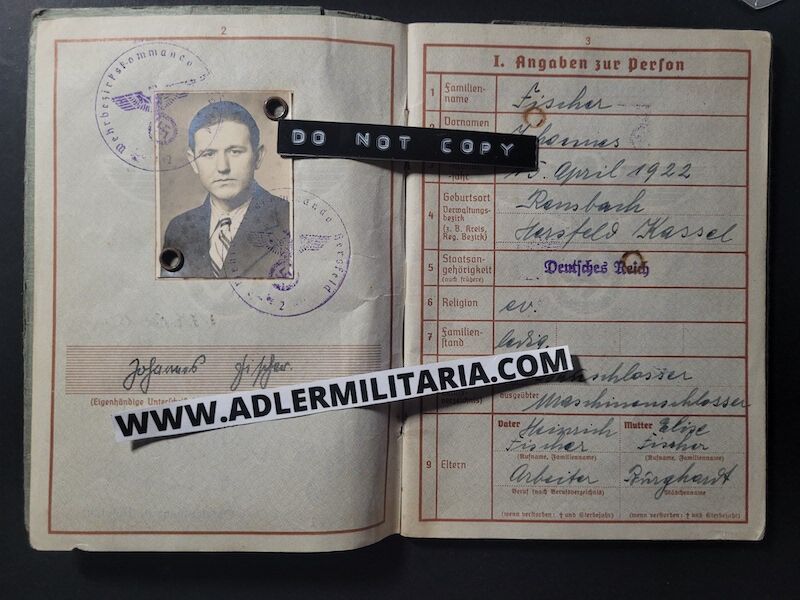 Heer Soldbuch - Uffz Fischer - Grenadier Regiment 388 (6.Geb Div) - Finland / Lappland / Norway - Lappland Schild - EK2 - ISA (Sold) - Image 19