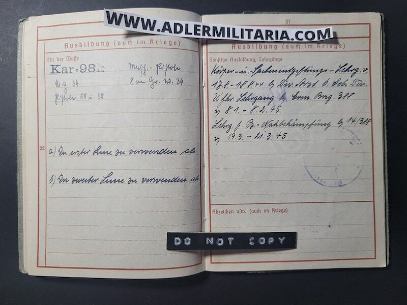 Heer Soldbuch - Uffz Fischer - Grenadier Regiment 388 (6.Geb Div) - Finland / Lappland / Norway - Lappland Schild - EK2 - ISA (Sold) - Image 21