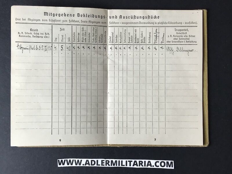 Heer Soldbuch - Schützen Neuböck - Artillerie Regiment 171 (71 ID) - Missing in City Stalingrad (on Hold) - Image 7