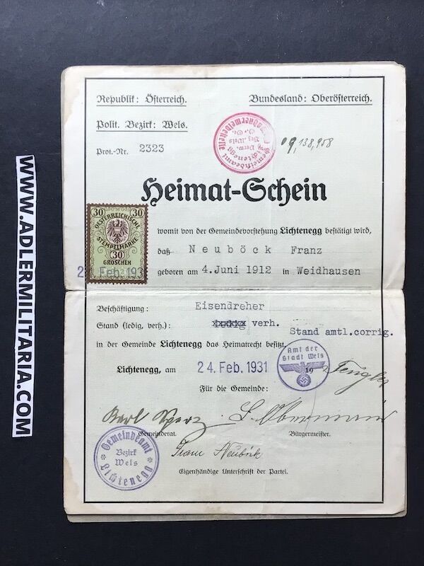 Heer Soldbuch - Schützen Neuböck - Artillerie Regiment 171 (71 ID) - Missing in City Stalingrad (on Hold) - Image 19