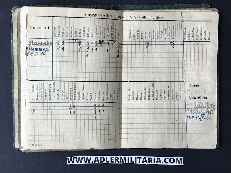 Heer Soldbuch - Feldwebel Worofsky - Gebirgs-Jäger-Regiment 99 (1. Gebirgs-Division) - Shot in Poland 1939 - Iron Cross (Hold) - Image 8