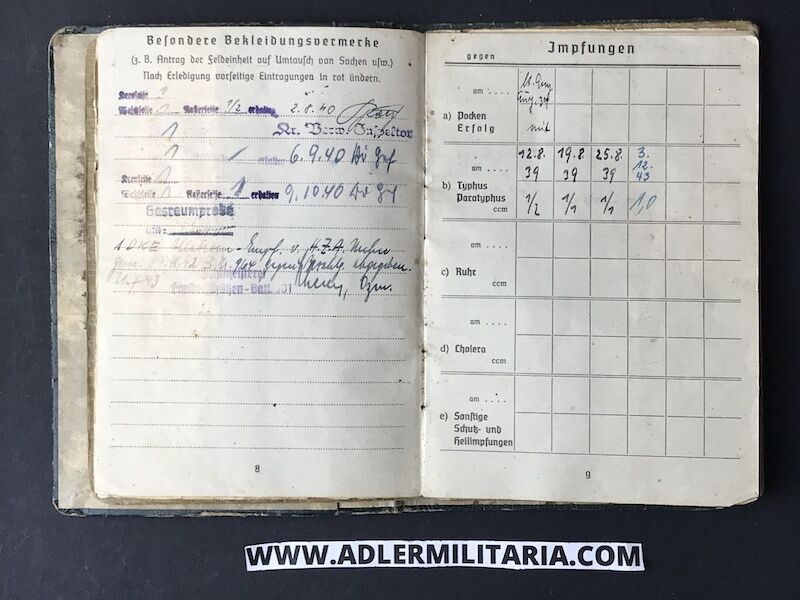 Heer Soldbuch - Feldwebel Worofsky - Gebirgs-Jäger-Regiment 99 (1. Gebirgs-Division) - Shot in Poland 1939 - Iron Cross (Hold) - Image 9