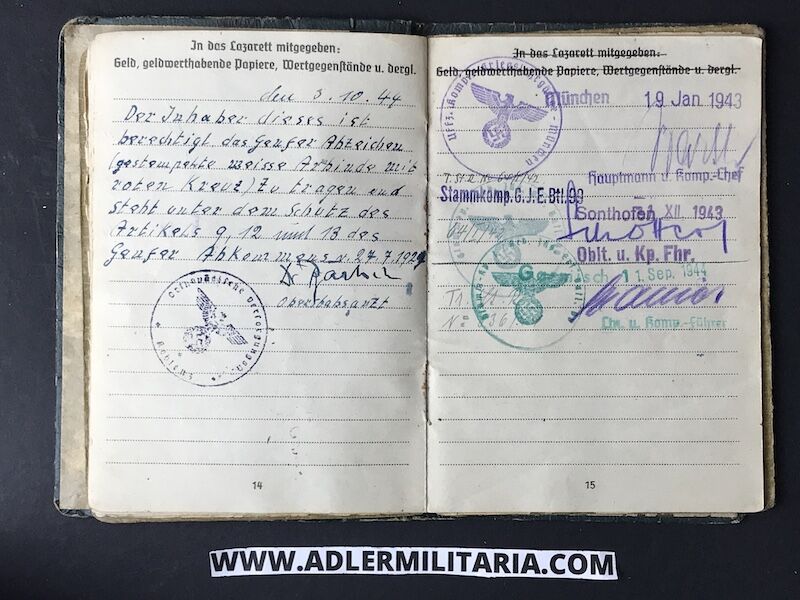 Heer Soldbuch - Feldwebel Worofsky - Gebirgs-Jäger-Regiment 99 (1. Gebirgs-Division) - Shot in Poland 1939 - Iron Cross (Hold) - Image 11