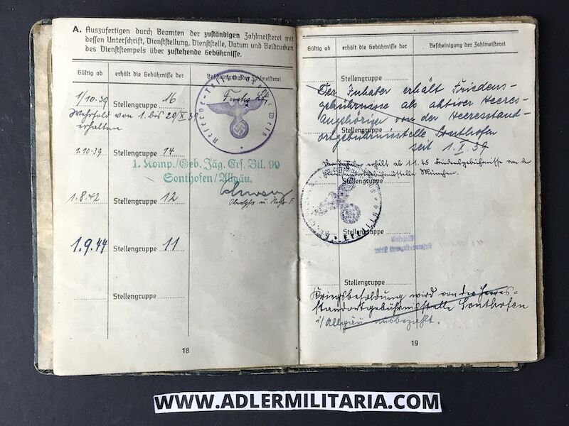 Heer Soldbuch - Feldwebel Worofsky - Gebirgs-Jäger-Regiment 99 (1. Gebirgs-Division) - Shot in Poland 1939 - Iron Cross (Hold) - Image 12