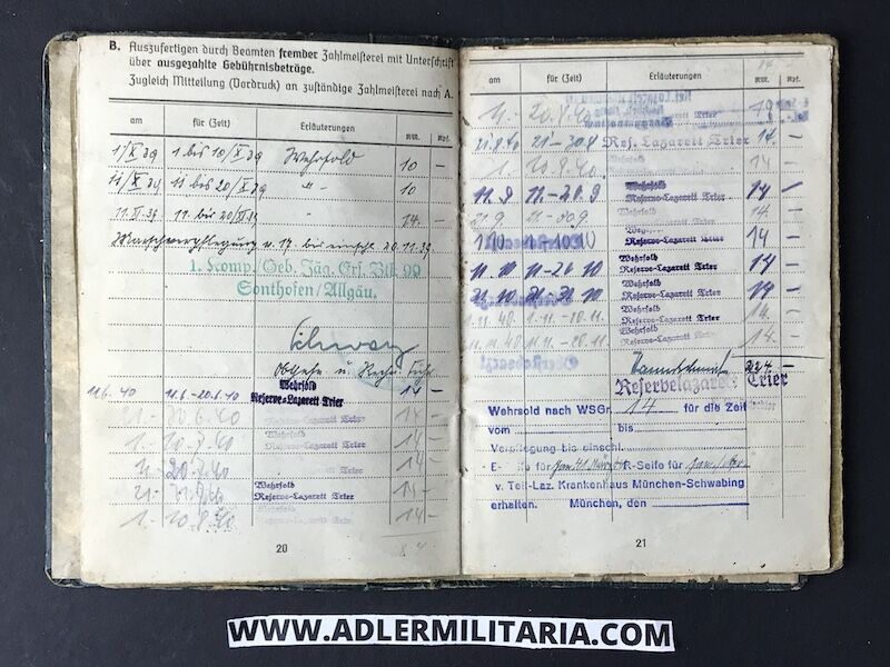 Heer Soldbuch - Feldwebel Worofsky - Gebirgs-Jäger-Regiment 99 (1. Gebirgs-Division) - Shot in Poland 1939 - Iron Cross (Hold) - Image 13