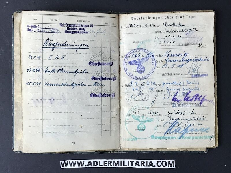 Heer Soldbuch - Feldwebel Worofsky - Gebirgs-Jäger-Regiment 99 (1. Gebirgs-Division) - Shot in Poland 1939 - Iron Cross (Hold) - Image 14