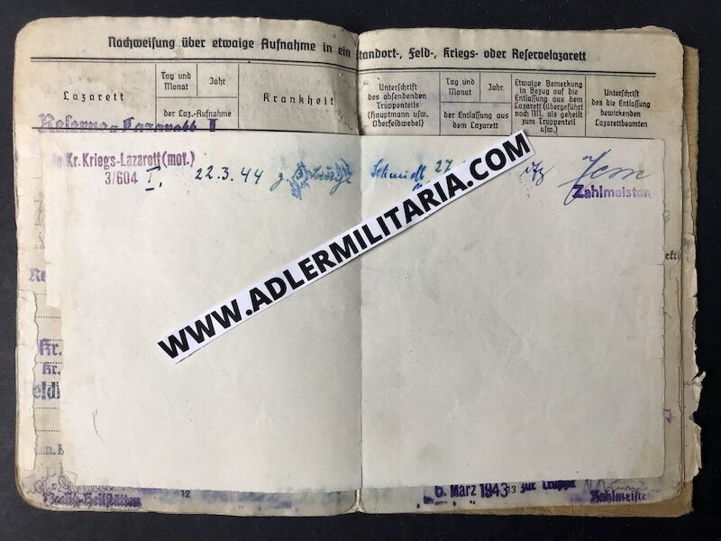 Heer Soldbuch - Uffz Burger - Grenadier Regiment 728 (728 VGD) Normandy 1944 - MP40 (Sold) - Image 13