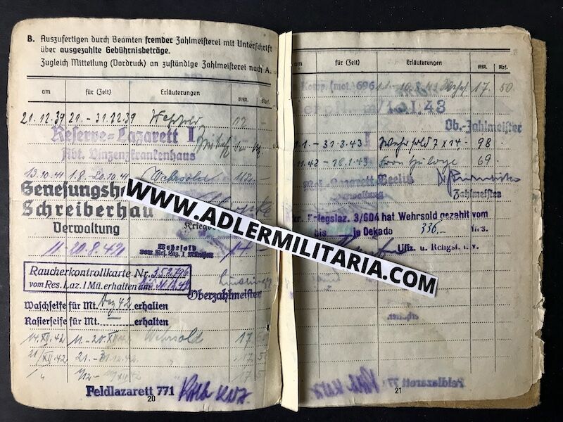 Heer Soldbuch - Uffz Burger - Grenadier Regiment 728 (728 VGD) Normandy 1944 - MP40 (Sold) - Image 17