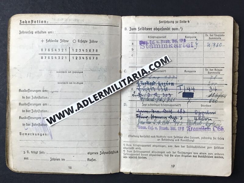 Heer Soldbuch Oberwachtmeister Salge - Turkestan Legion (Extremely Rare!) - Ostvölker Medal - Partisans Italy 1944! - Image 10