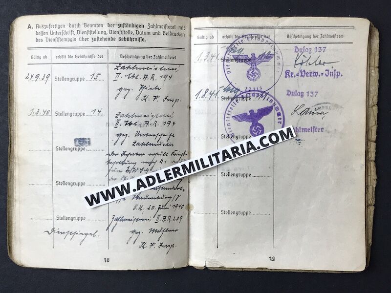 Heer Soldbuch Oberwachtmeister Salge - Turkestan Legion (Extremely Rare!) - Ostvölker Medal - Partisans Italy 1944! - Image 11