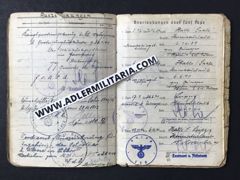 Heer Soldbuch Oberwachtmeister Salge - Turkestan Legion (Extremely Rare!) - Ostvölker Medal - Partisans Italy 1944! - Image 14
