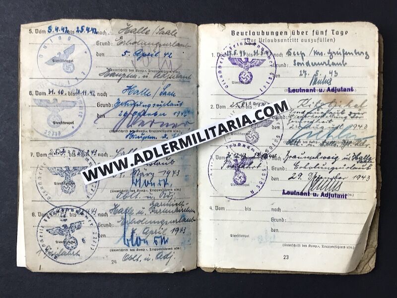 Heer Soldbuch Oberwachtmeister Salge - Turkestan Legion (Extremely Rare!) - Ostvölker Medal - Partisans Italy 1944! - Image 15