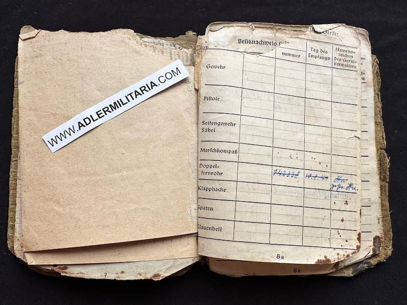 Wehrmacht Soldbuch - Feldwebel Prechtl - Panzerjäger Abt 61 - 11.Panzer Division - Lorraine France 1944 & Remagen 1945 - Image 6