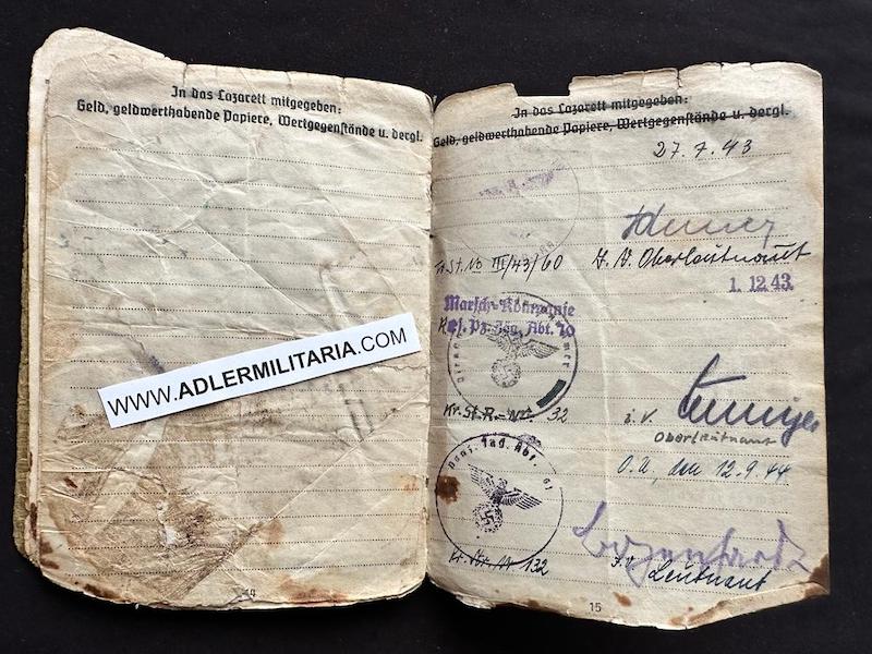 Wehrmacht Soldbuch - Feldwebel Prechtl - Panzerjäger Abt 61 - 11.Panzer Division - Lorraine France 1944 & Remagen 1945 - Image 11