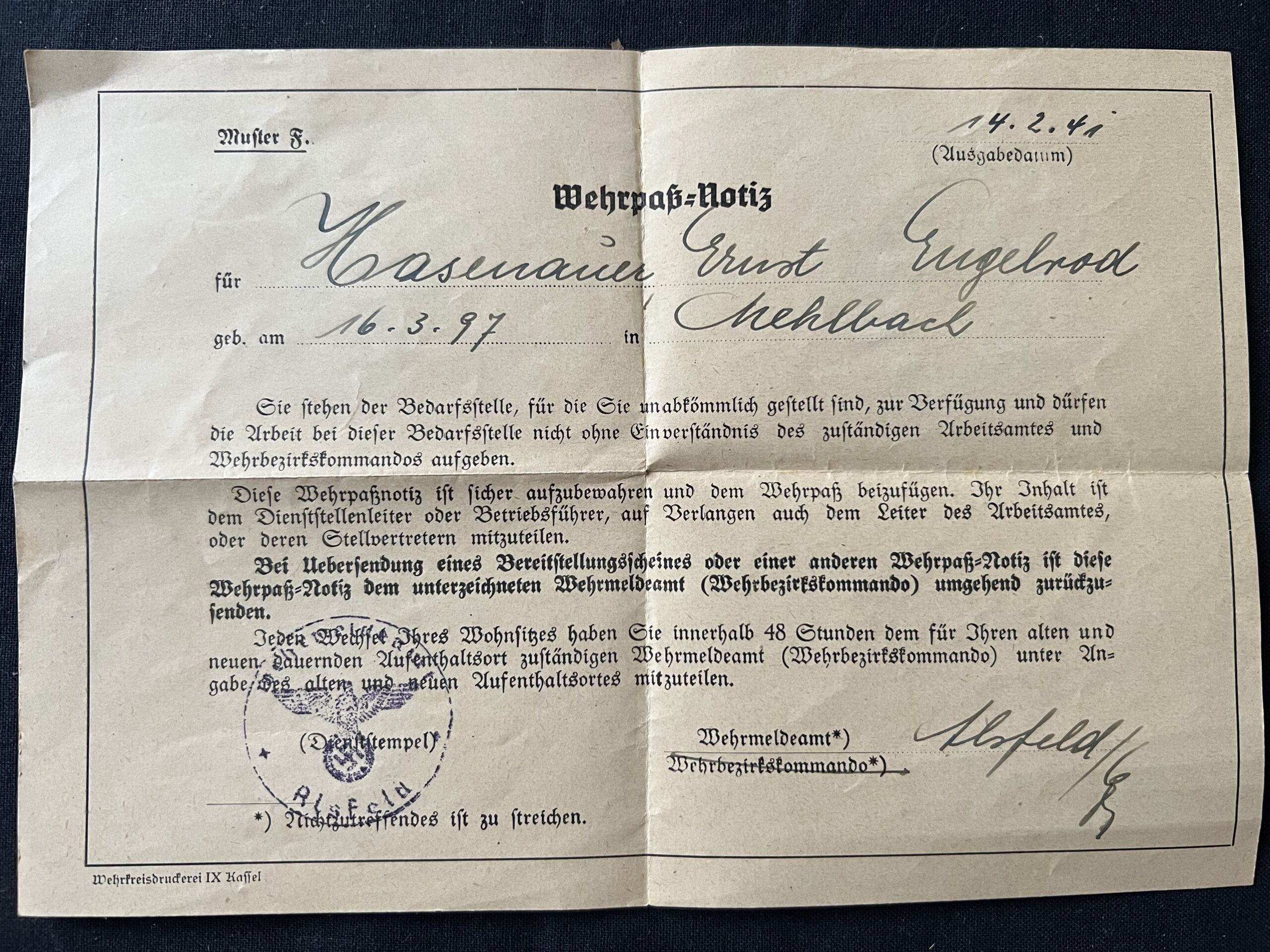 WW1 German Soldbuch and Militärpass - Iron Cross Cert - Musketier Ernst Hasenauer - Reserve Infanterie Regiment Nr 222 - Richtschütze MG08/15 (Sold) - Image 5