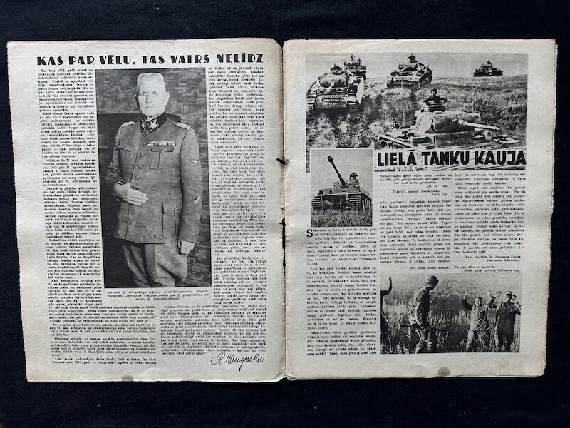 WWII Latvian / German Propaganda Newspaper - Laikmets - Latvian Waffen SS Legion - Amazing Original Collection x 30 - Image 23