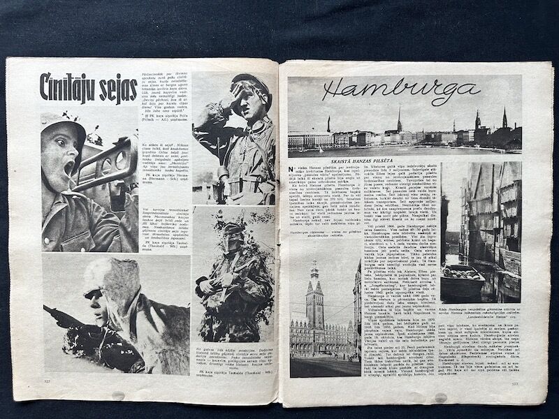 WWII Latvian / German Propaganda Newspaper - Laikmets - Latvian Waffen SS Legion - Amazing Original Collection x 30 - Image 20
