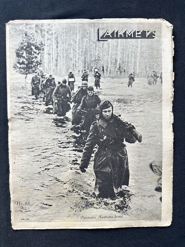 WWII Latvian / German Propaganda Newspaper - Laikmets - Latvian Waffen SS Legion - Amazing Original Collection x 30 - Image 22