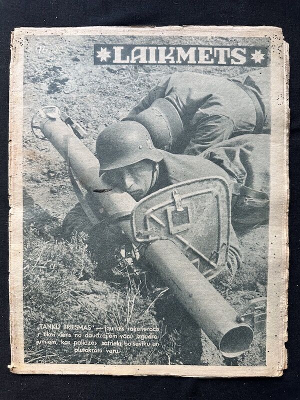 WWII Latvian / German Propaganda Newspaper - Laikmets - Latvian Waffen SS Legion - Amazing Original Collection x 30 - Image 16