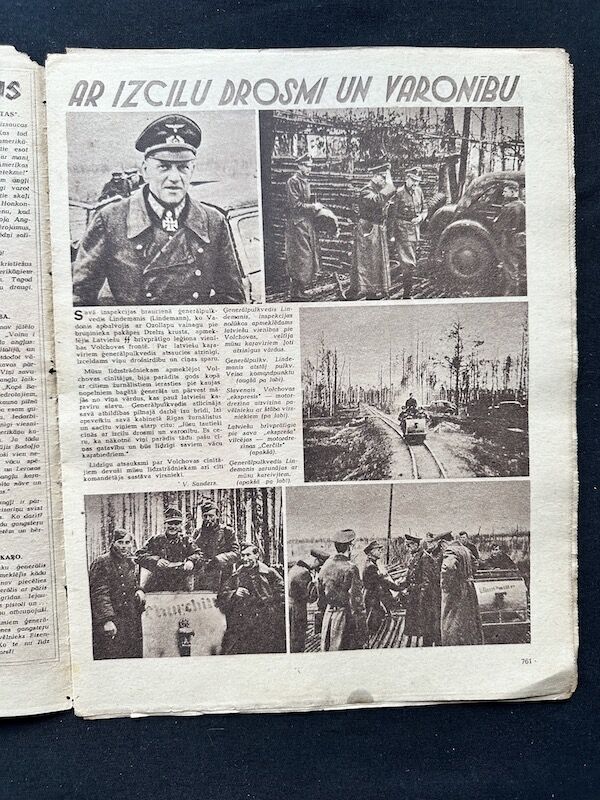 WWII Latvian / German Propaganda Newspaper - Laikmets - Latvian Waffen SS Legion - Amazing Original Collection x 30 - Image 27