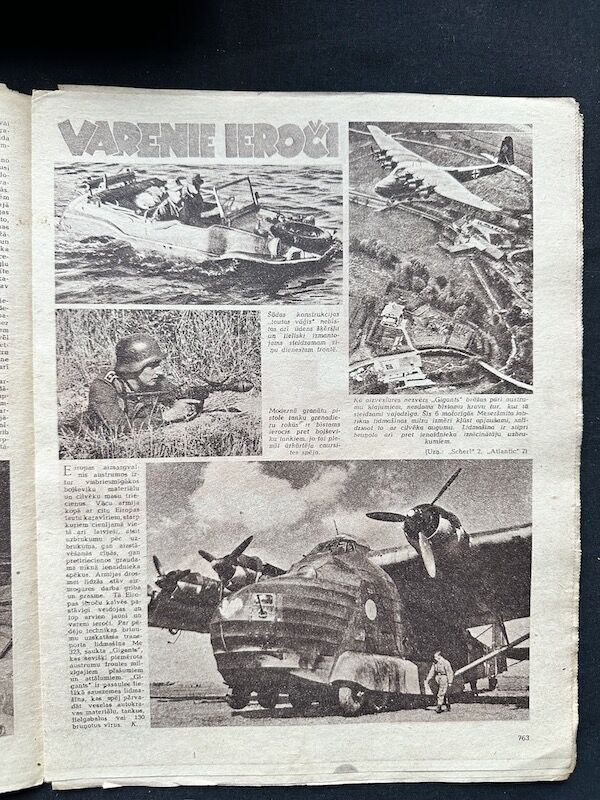 WWII Latvian / German Propaganda Newspaper - Laikmets - Latvian Waffen SS Legion - Amazing Original Collection x 30 - Image 28