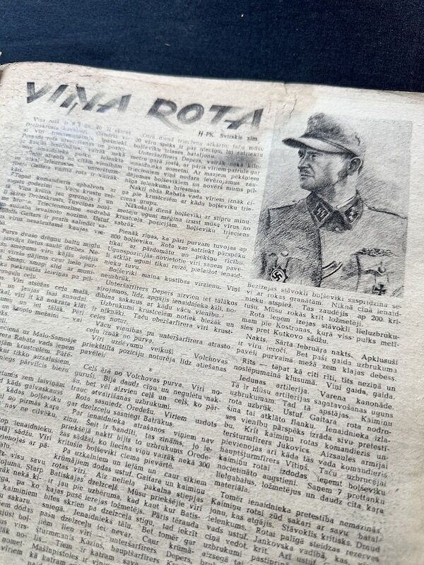 WWII Latvian / German Propaganda Newspaper - Laikmets - Latvian Waffen SS Legion - Amazing Original Collection x 30 - Image 30