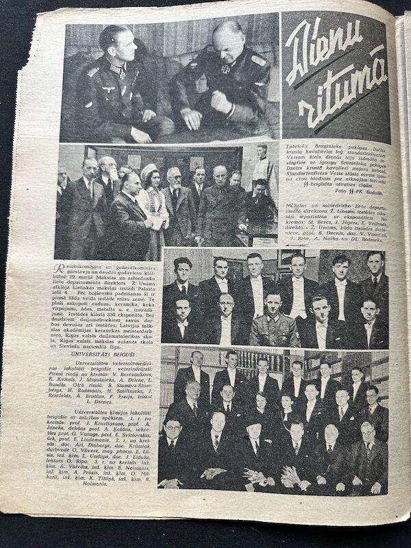 WWII Latvian / German Propaganda Newspaper - Laikmets - Latvian Waffen SS Legion - Amazing Original Collection x 30 - Image 37