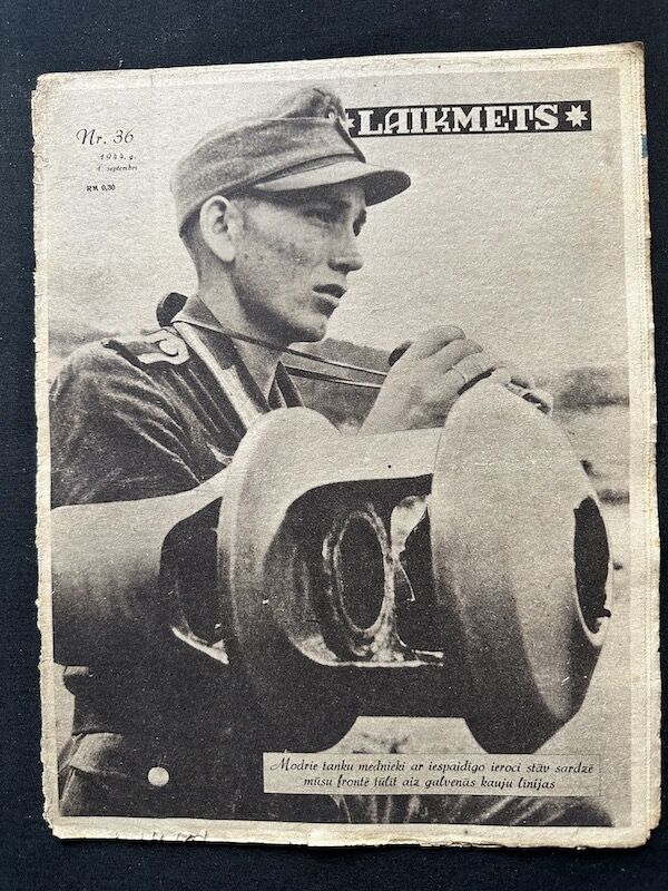 WWII Latvian / German Propaganda Newspaper - Laikmets - Latvian Waffen SS Legion - Amazing Original Collection x 30 - Image 8