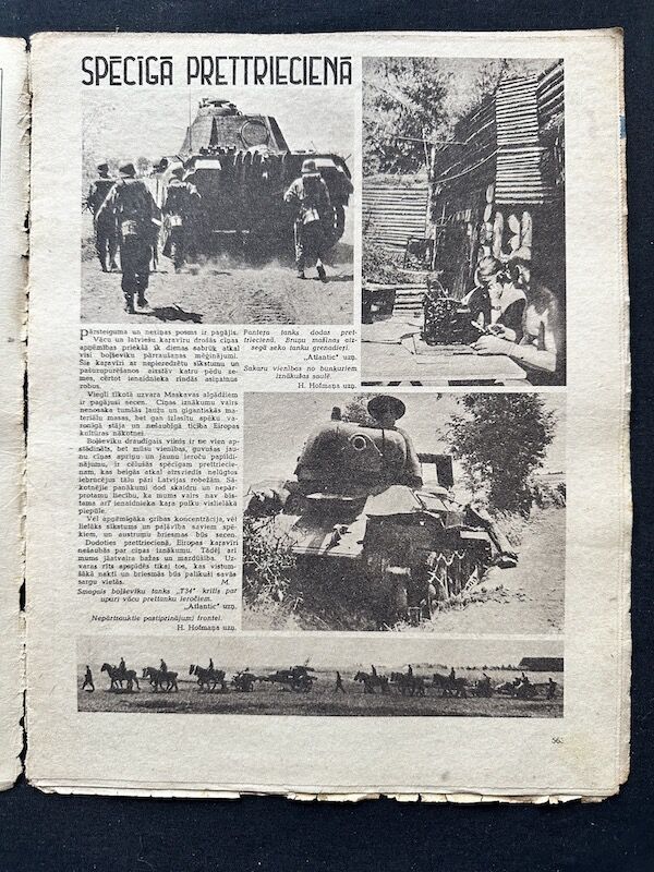 WWII Latvian / German Propaganda Newspaper - Laikmets - Latvian Waffen SS Legion - Amazing Original Collection x 30 - Image 9