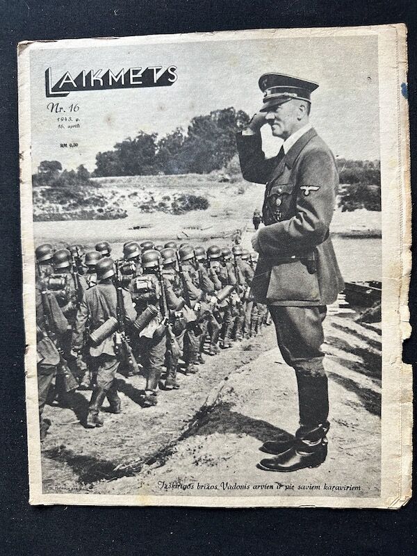 WWII Latvian / German Propaganda Newspaper - Laikmets - Latvian Waffen SS Legion - Amazing Original Collection x 30 - Image 4