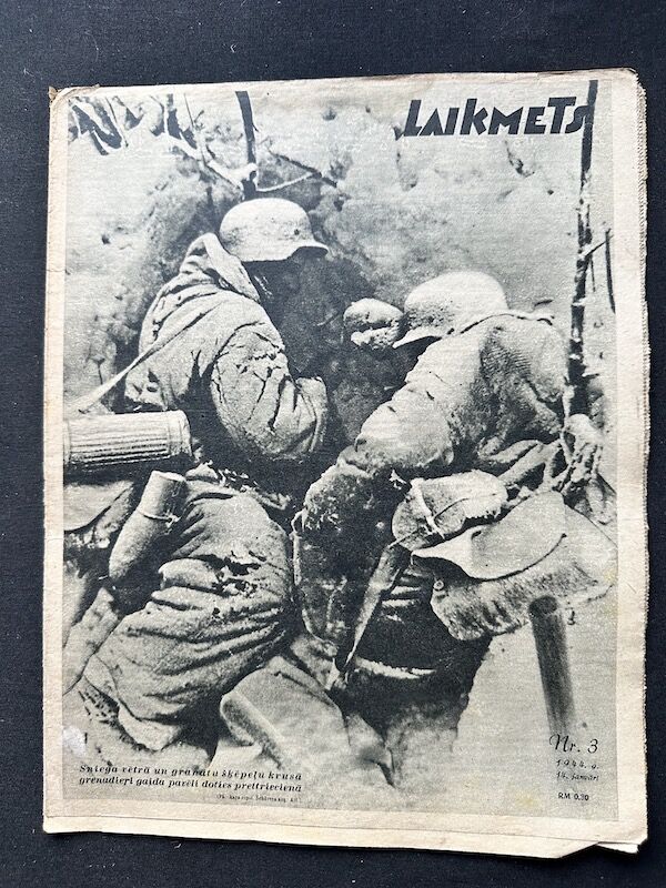 WWII Latvian / German Propaganda Newspaper - Laikmets - Latvian Waffen SS Legion - Amazing Original Collection x 30 - Image 11