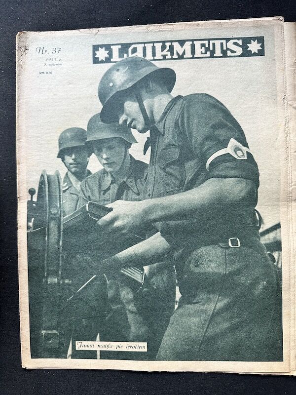 WWII Latvian / German Propaganda Newspaper - Laikmets - Latvian Waffen SS Legion - Amazing Original Collection x 30 - Image 41