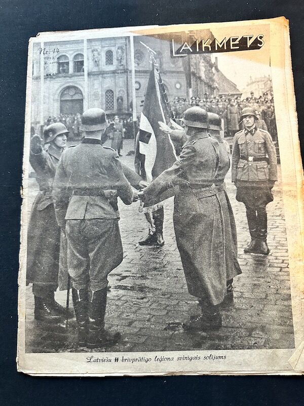 WWII Latvian / German Propaganda Newspaper - Laikmets - Latvian Waffen SS Legion - Amazing Original Collection x 30 - Image 15