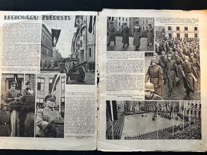 WWII Latvian / German Propaganda Newspaper - Laikmets - Latvian Waffen SS Legion - Amazing Original Collection x 30 - Image 44