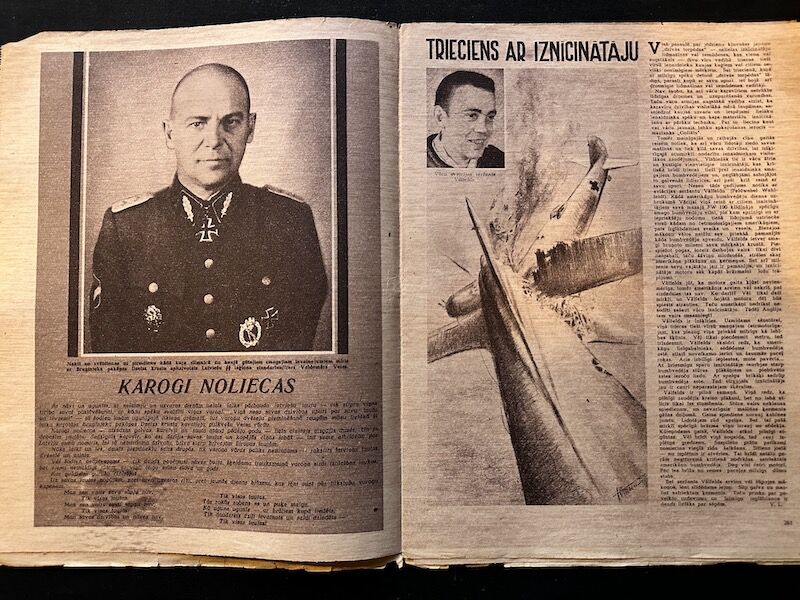 WWII Latvian / German Propaganda Newspaper - Laikmets - Latvian Waffen SS Legion - Amazing Original Collection x 30 - Image 14