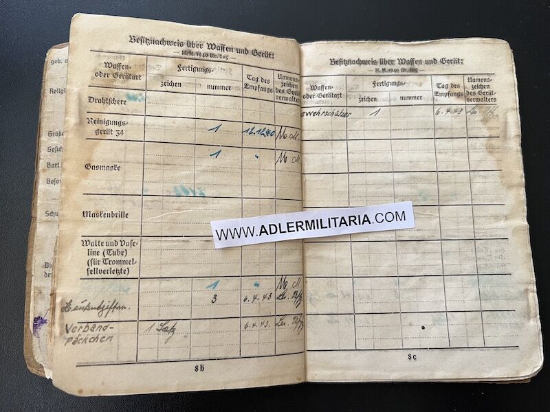 Wehrmacht Soldbuch - Stabgefreiter Johann Kriebs - Infanterie Regiment 125 (704 Inf Div) - KRETA - Roman Catholic Insert RARE - Image 10
