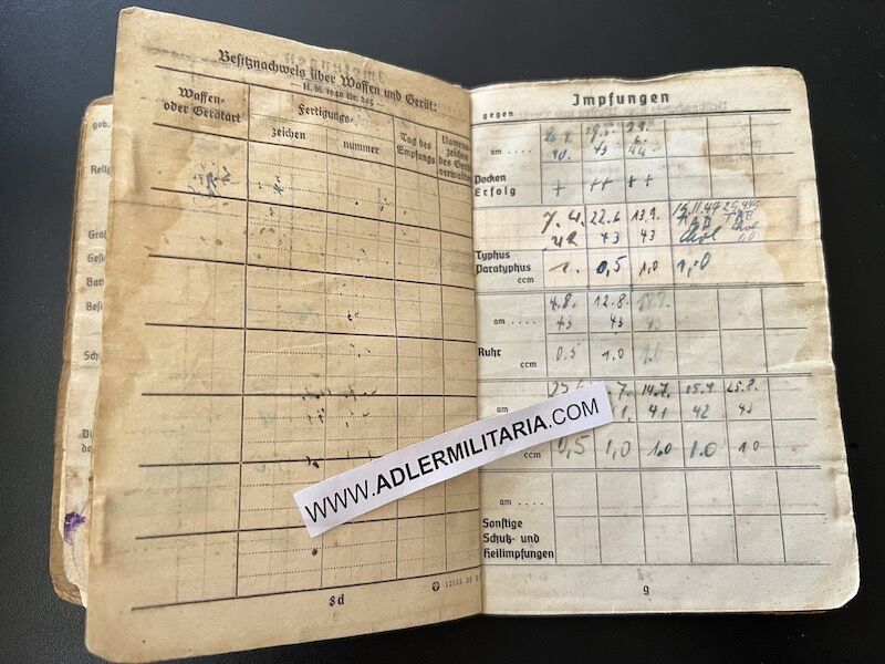 Wehrmacht Soldbuch - Stabgefreiter Johann Kriebs - Infanterie Regiment 125 (704 Inf Div) - KRETA - Roman Catholic Insert RARE - Image 11