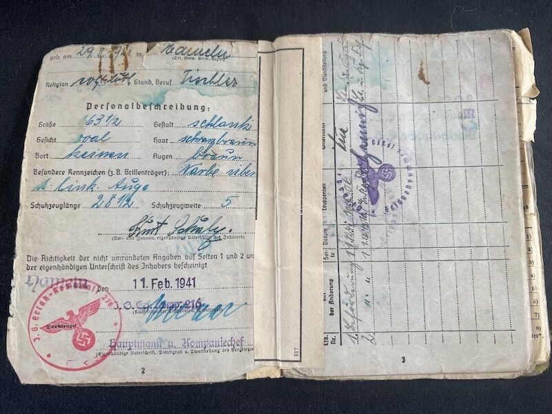 Wehrmacht Soldbuch and Photoalbum - NCO Kurt Schulz - Grenadier Regiment 505 (291 Inf Div) - G43 Rifle - Iron Cross (5 Awards) - Frontline Photos - Rare - Image 7