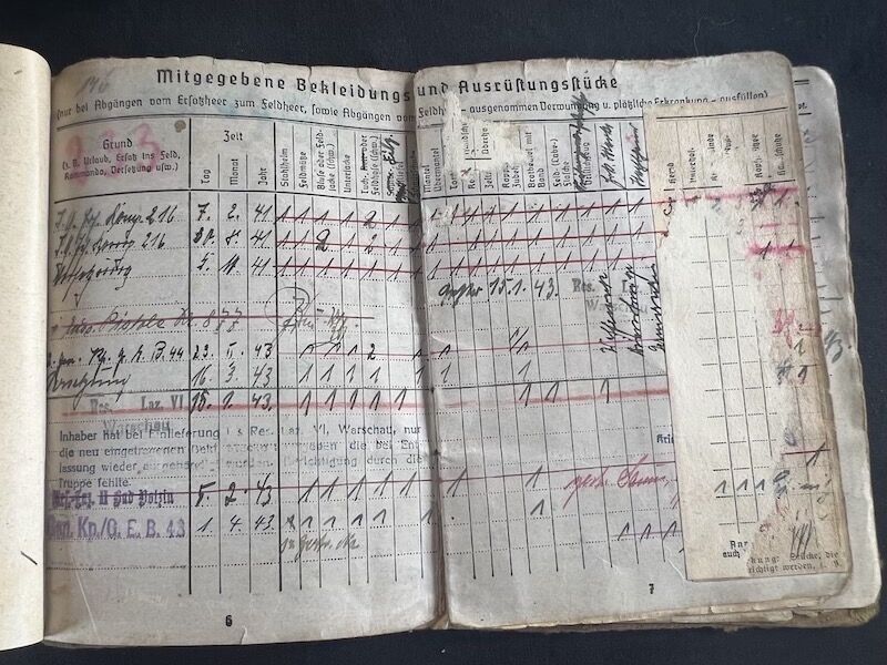 Wehrmacht Soldbuch and Photoalbum - NCO Kurt Schulz - Grenadier Regiment 505 (291 Inf Div) - G43 Rifle - Iron Cross (5 Awards) - Frontline Photos - Rare - Image 10