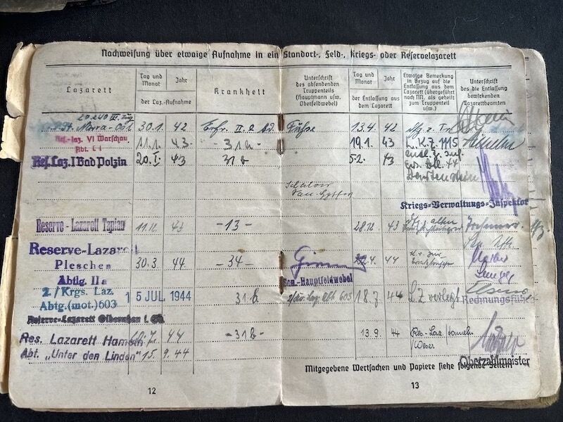 Wehrmacht Soldbuch and Photoalbum - NCO Kurt Schulz - Grenadier Regiment 505 (291 Inf Div) - G43 Rifle - Iron Cross (5 Awards) - Frontline Photos - Rare - Image 15