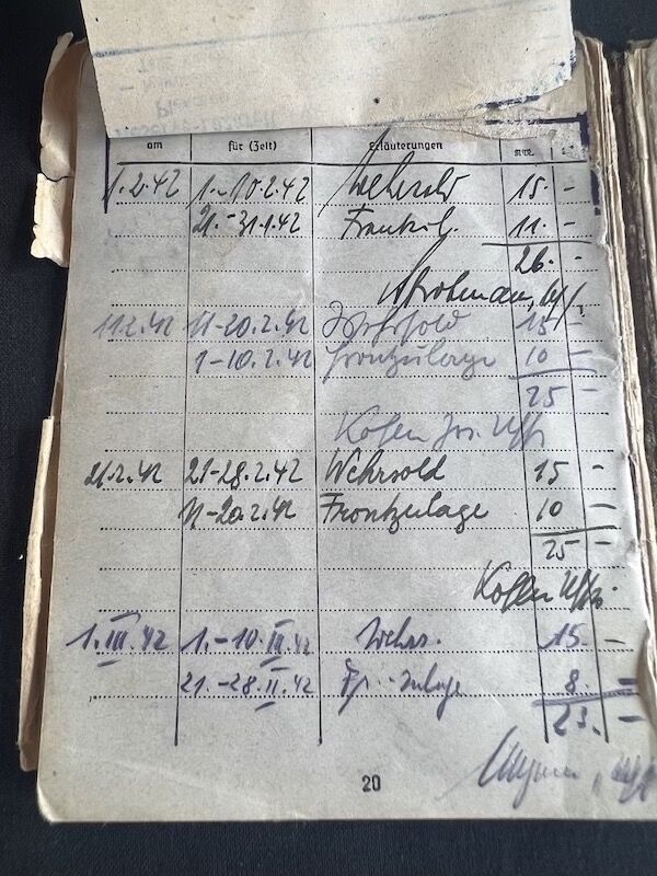 Wehrmacht Soldbuch and Photoalbum - NCO Kurt Schulz - Grenadier Regiment 505 (291 Inf Div) - G43 Rifle - Iron Cross (5 Awards) - Frontline Photos - Rare - Image 19