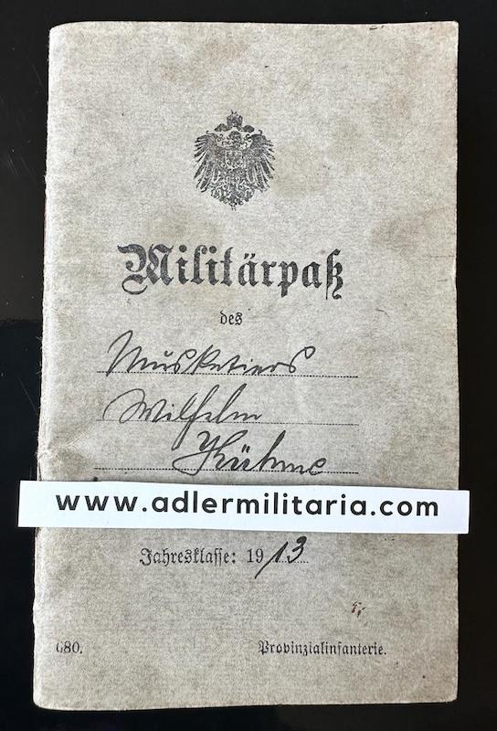 WW1 German Miliärpass - Gefreiter Wilhelm Kühne - Infanterie-Regiment Prinz Friedrich der Niederlande (2. Westfälisches) Nr. 15 - Iron Cross - Wounds Badge - Verdun - Image 11