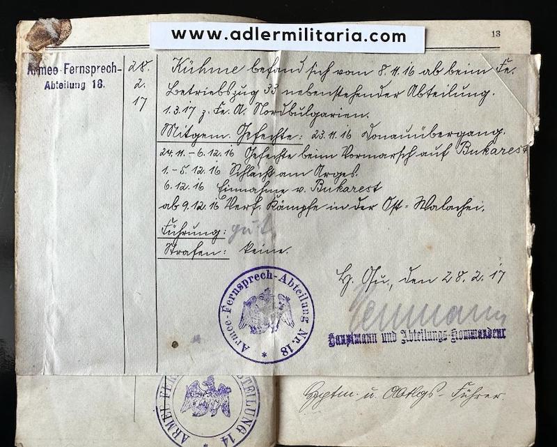 WW1 German Miliärpass - Gefreiter Wilhelm Kühne - Infanterie-Regiment Prinz Friedrich der Niederlande (2. Westfälisches) Nr. 15 - Iron Cross - Wounds Badge - Verdun - Image 21