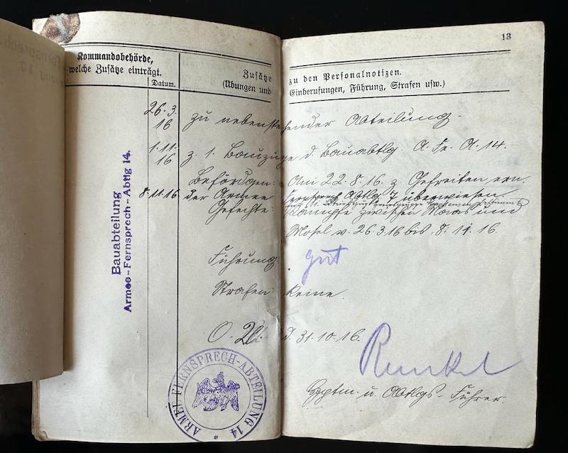 WW1 German Miliärpass - Gefreiter Wilhelm Kühne - Infanterie-Regiment Prinz Friedrich der Niederlande (2. Westfälisches) Nr. 15 - Iron Cross - Wounds Badge - Verdun - Image 22