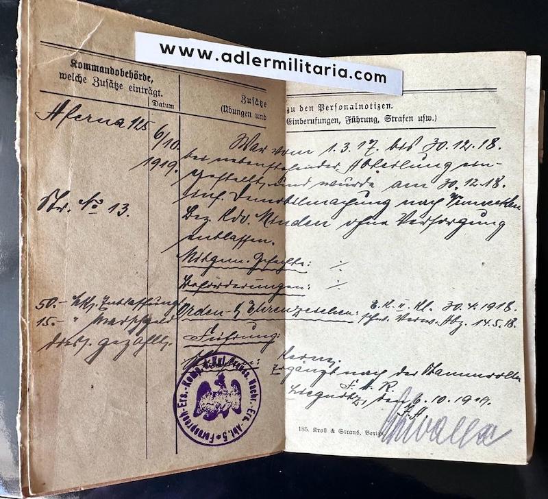 WW1 German Miliärpass - Gefreiter Wilhelm Kühne - Infanterie-Regiment Prinz Friedrich der Niederlande (2. Westfälisches) Nr. 15 - Iron Cross - Wounds Badge - Verdun - Image 14