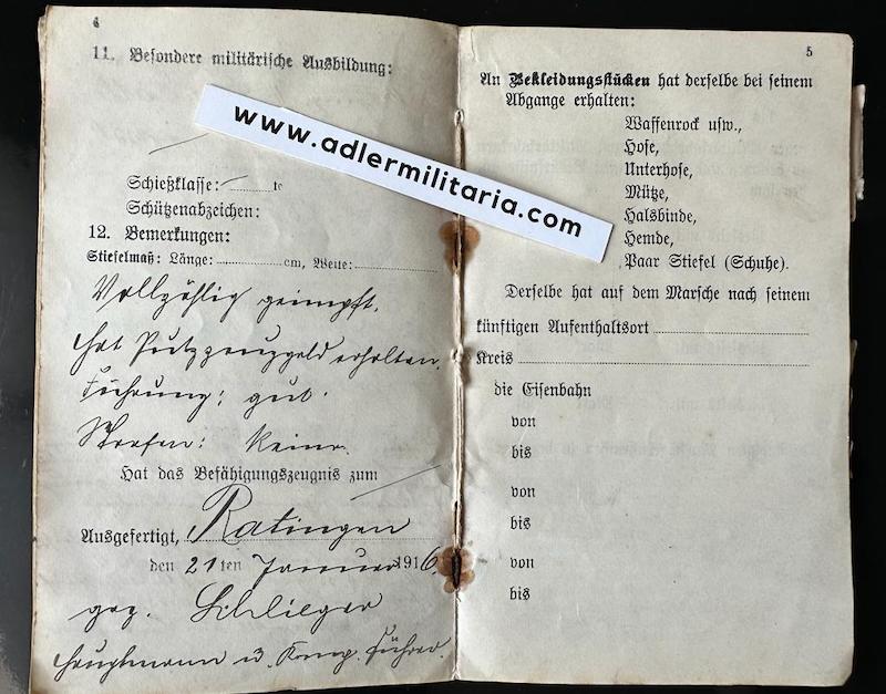 WW1 German Miliärpass - Gefreiter Wilhelm Kühne - Infanterie-Regiment Prinz Friedrich der Niederlande (2. Westfälisches) Nr. 15 - Iron Cross - Wounds Badge - Verdun - Image 17