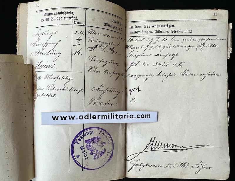 WW1 German Miliärpass - Gefreiter Wilhelm Kühne - Infanterie-Regiment Prinz Friedrich der Niederlande (2. Westfälisches) Nr. 15 - Iron Cross - Wounds Badge - Verdun - Image 20