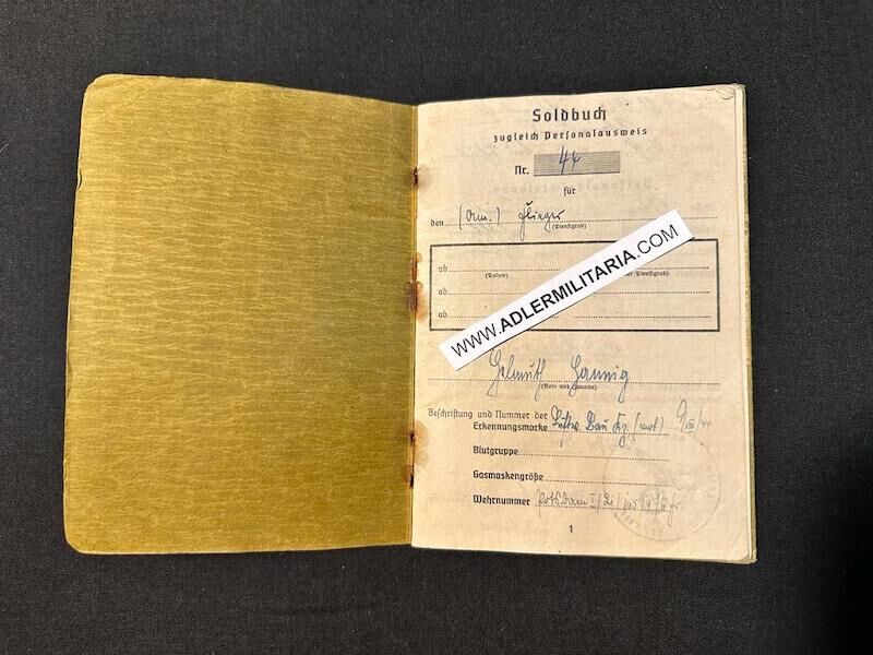 WWII German Soldbuch Medal Grouping - Obefr Helmut Hannig - Das Verdienstkreuz - Wehrmacht-Nachrichten-Kommandantur 301 - Sofia - DRK Set (Sold) - Image 3